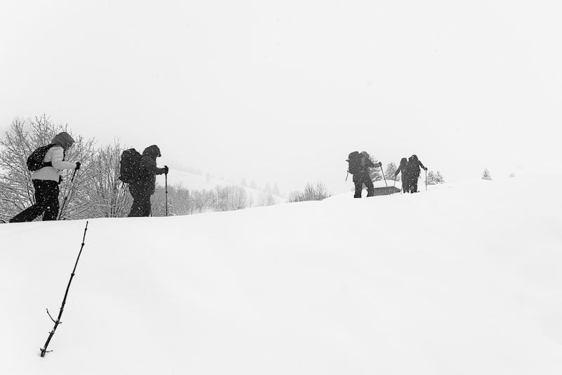 Femmes en expédition montagne — Record Personnel & Refuge Projet